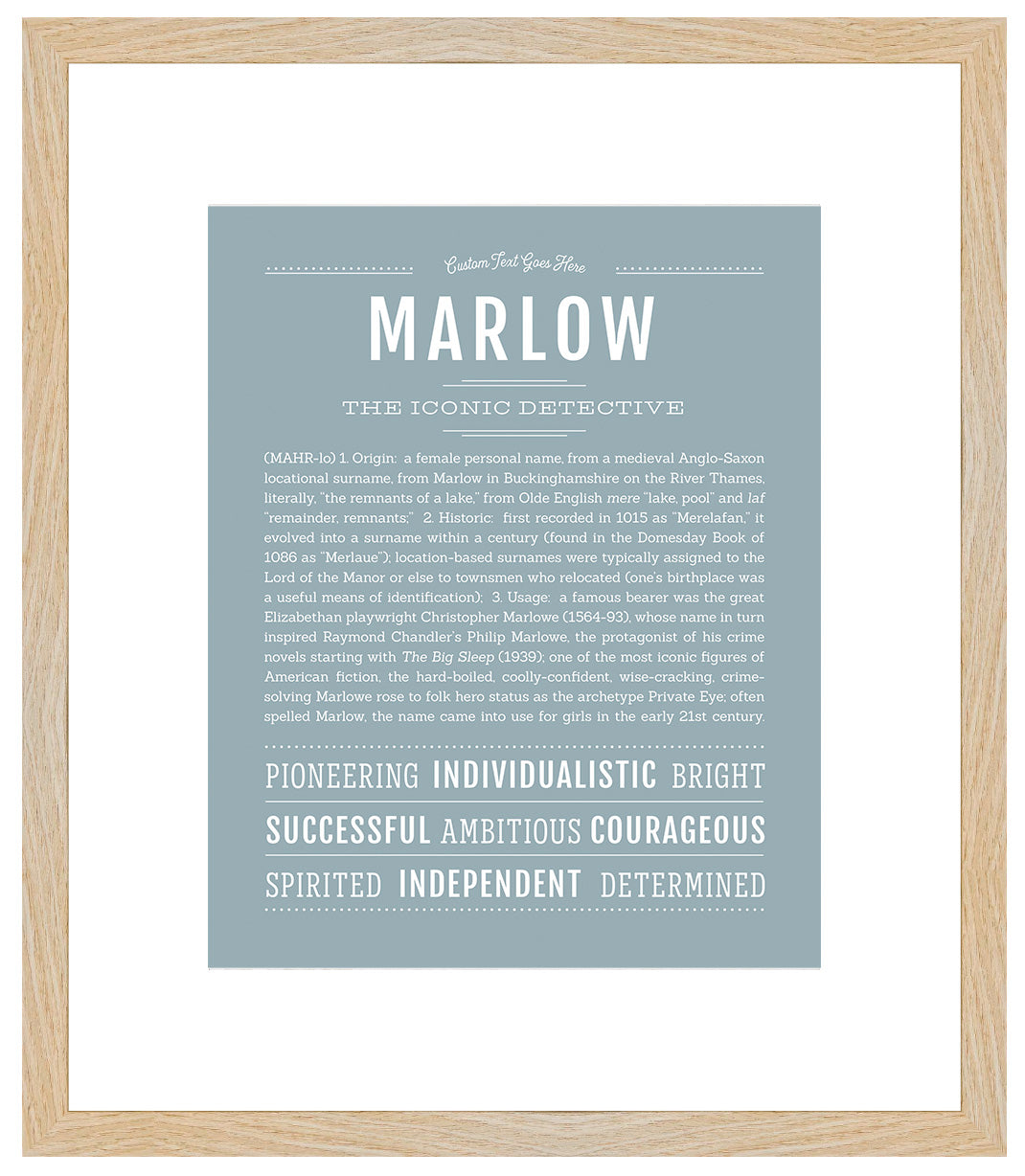 Marlow | Name Art Print