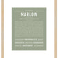 Marlow | Name Art Print