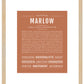 Marlow | Name Art Print