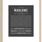 Marlowe | Name Art Print