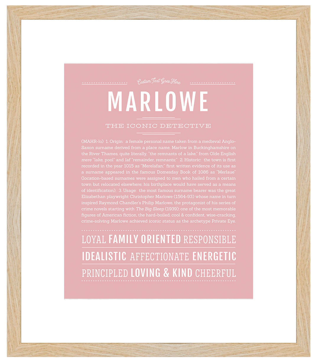 Marlowe | Name Art Print