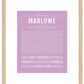 Marlowe | Name Art Print