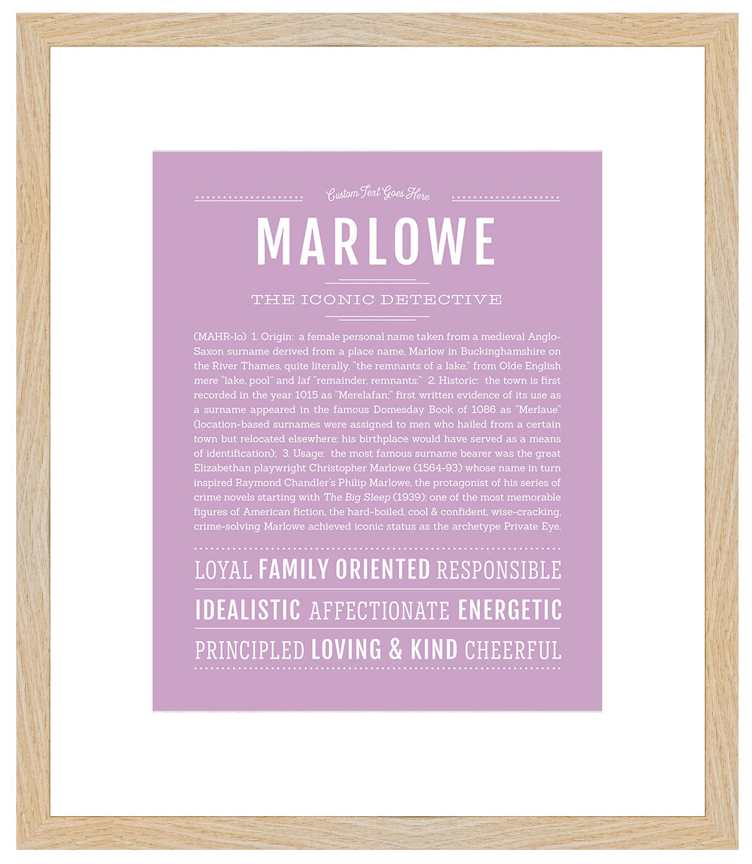 Marlowe | Name Art Print