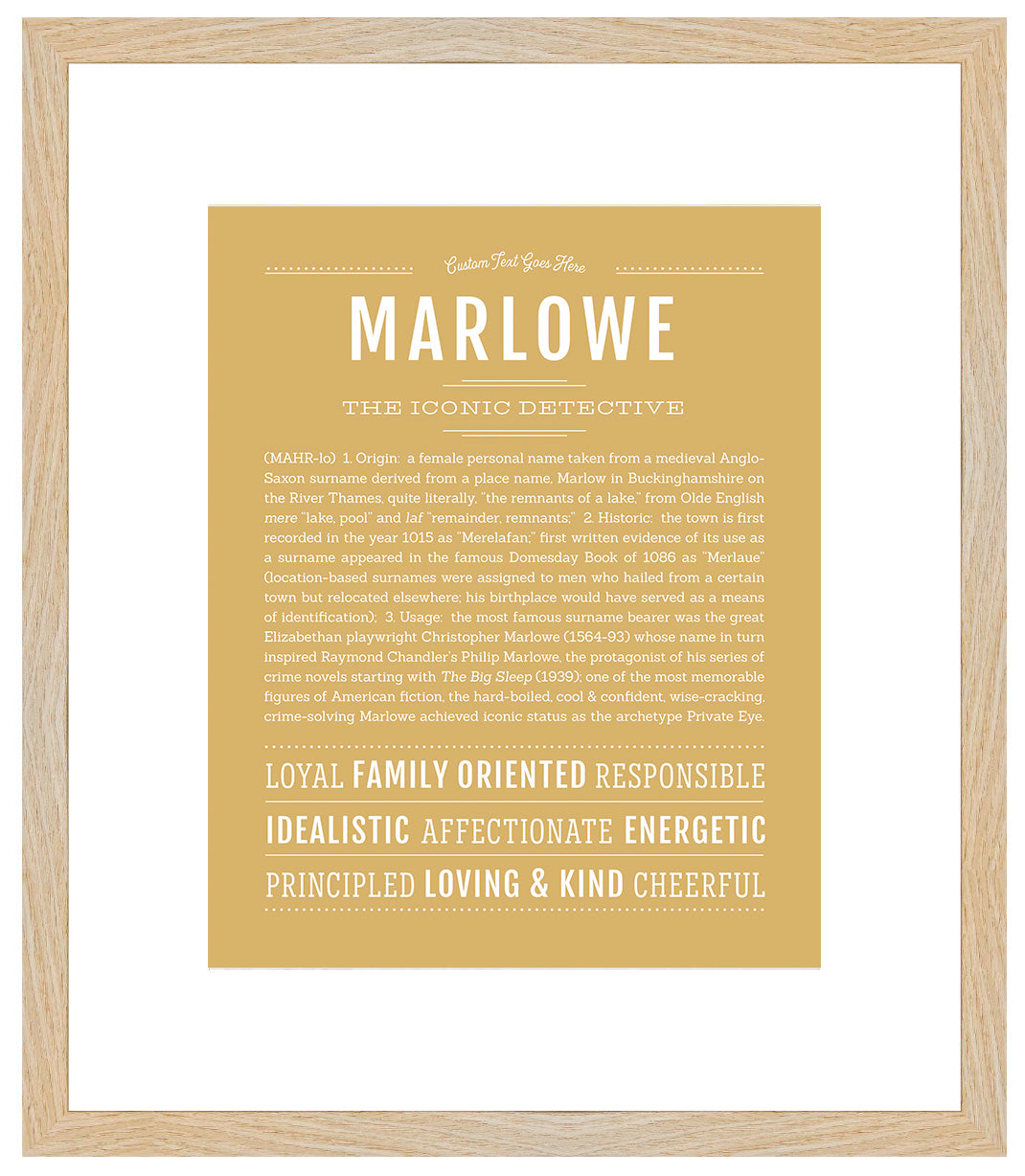 Marlowe | Name Art Print