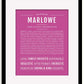 Frame Options | Dark Pink | Black Frame, Matted