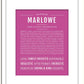 Frame Options | Dark Pink | White Frame, Matted