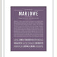 Frame Options | Deep Purple | White Frame, Matted