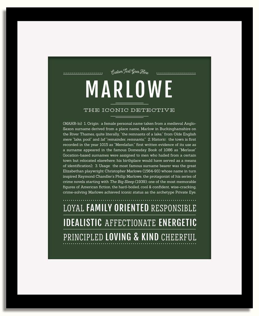 Frame Options | Deep Forest | Black Frame, Matted