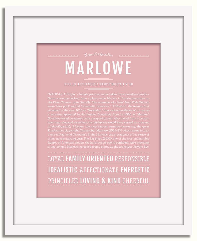 Frame Options | Dusty Rose | White Frame, Matted