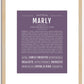 Marly | Name Art Print