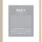 Marly | Name Art Print