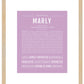 Marly | Name Art Print