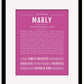 Frame Options | Dark Pink | Black Frame, Matted