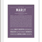 Frame Options | Deep Purple | White Frame, Matted