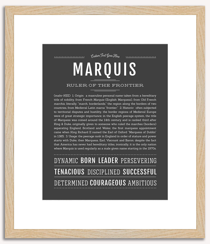 Marquis | Name Art Print