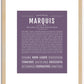 Marquis | Name Art Print