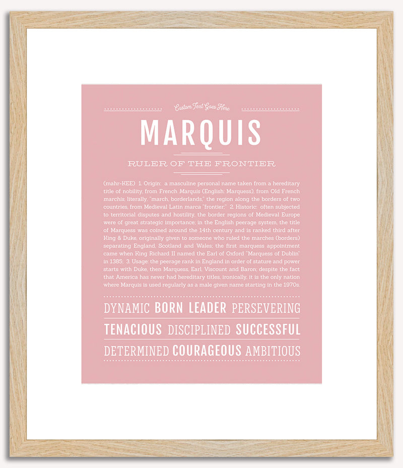 Marquis | Name Art Print