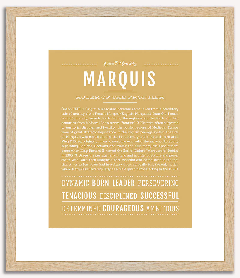 Marquis | Name Art Print