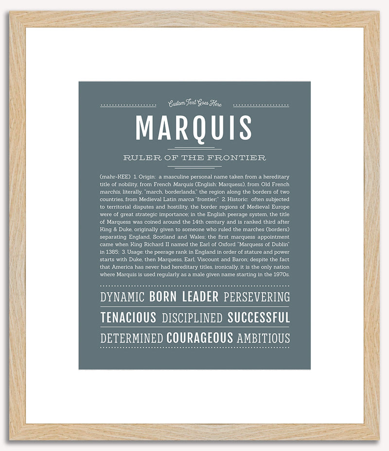 Marquis | Name Art Print