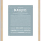 Marquis | Name Art Print