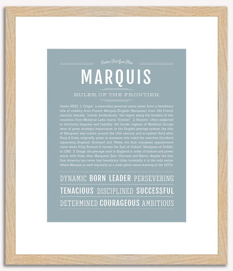 Marquis | Name Art Print