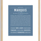 Marquis | Name Art Print