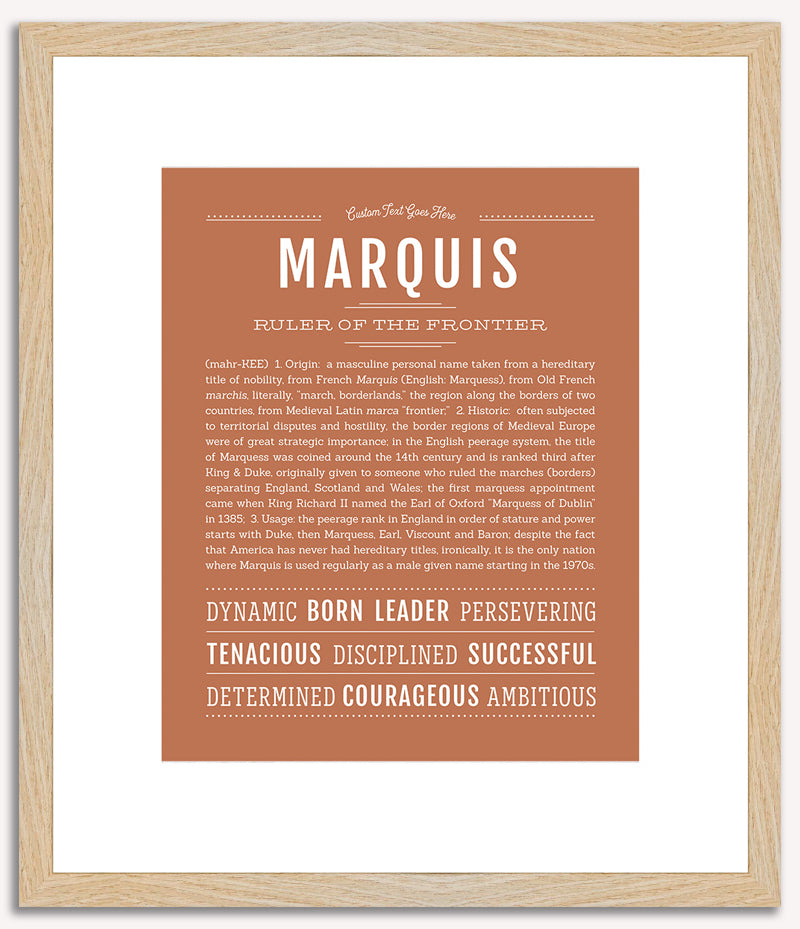 Marquis | Name Art Print