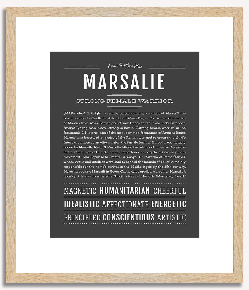 Marsalie | Name Art Print