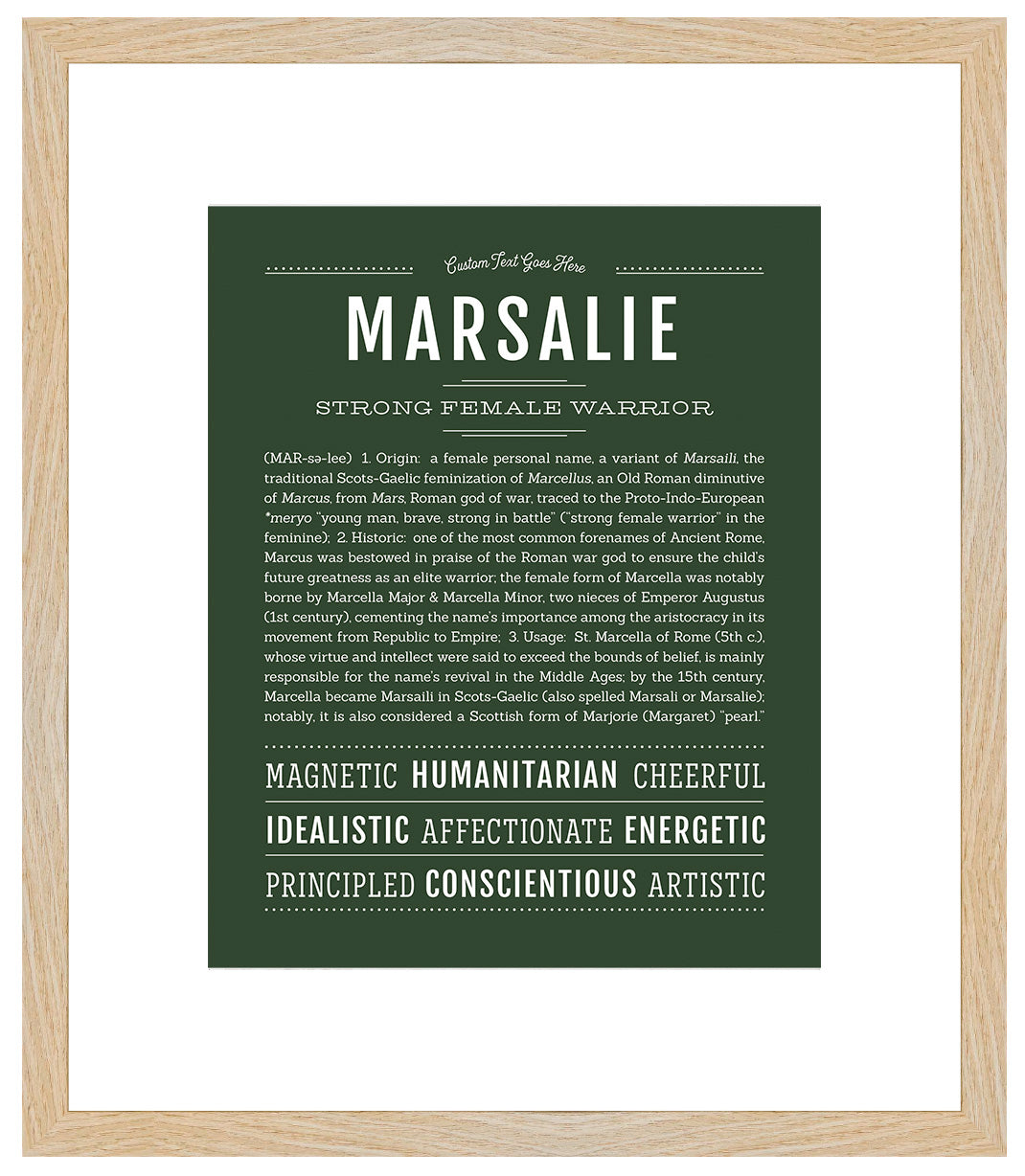 Marsalie | Name Art Print