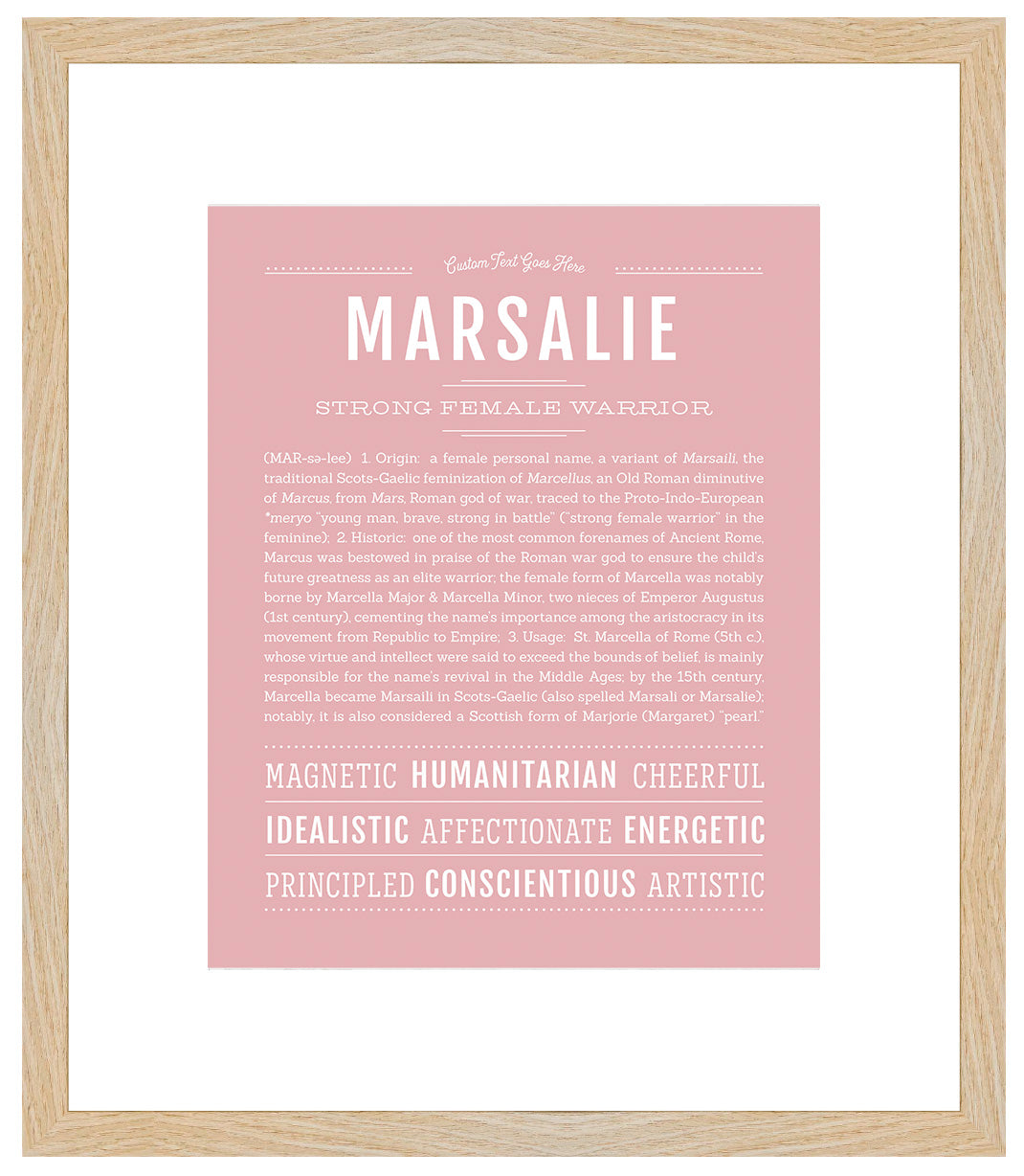 Marsalie | Name Art Print