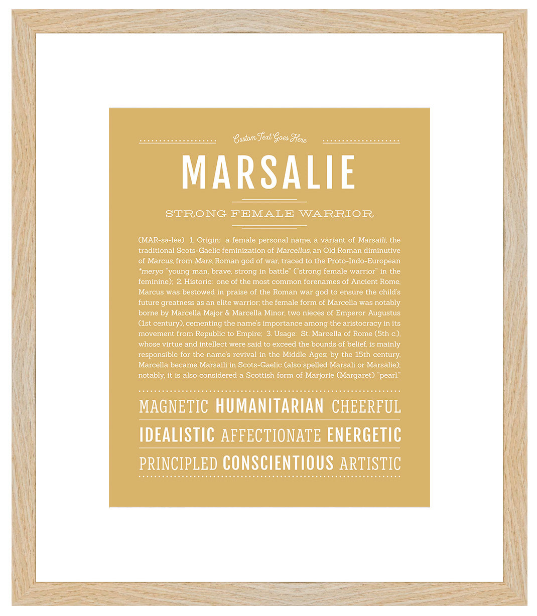 Marsalie | Name Art Print