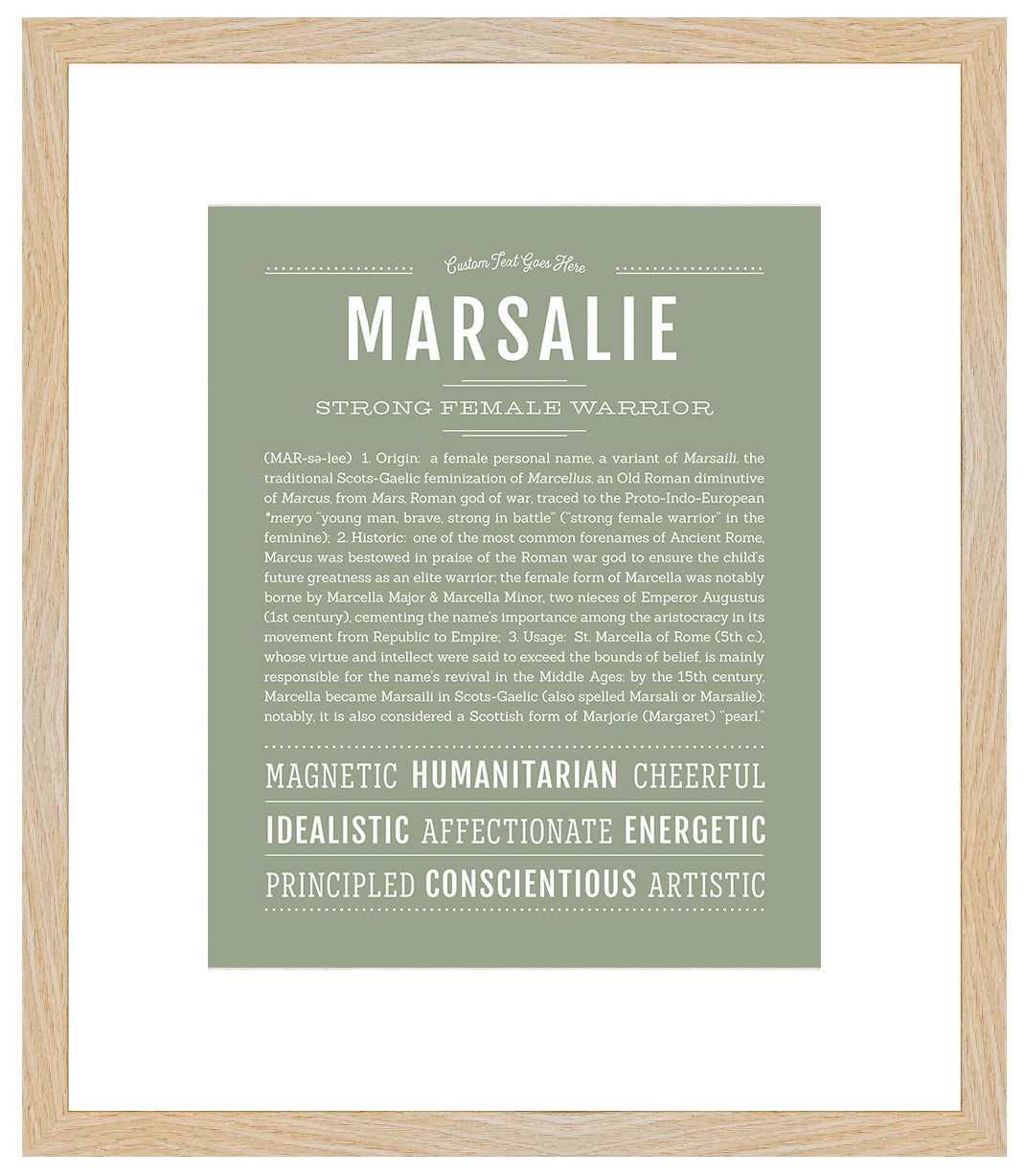 Marsalie | Name Art Print