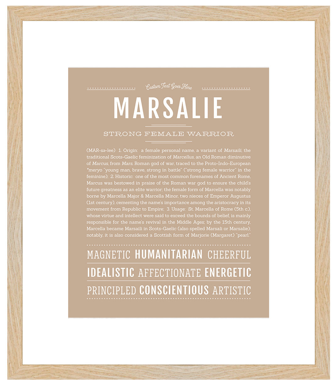 Marsalie | Name Art Print