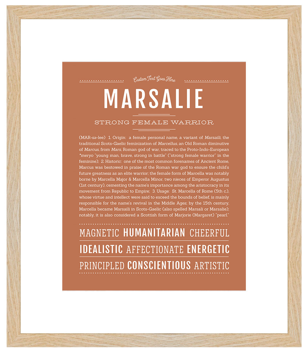 Marsalie | Name Art Print