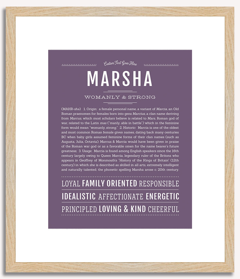 Marsha | Name Art Print