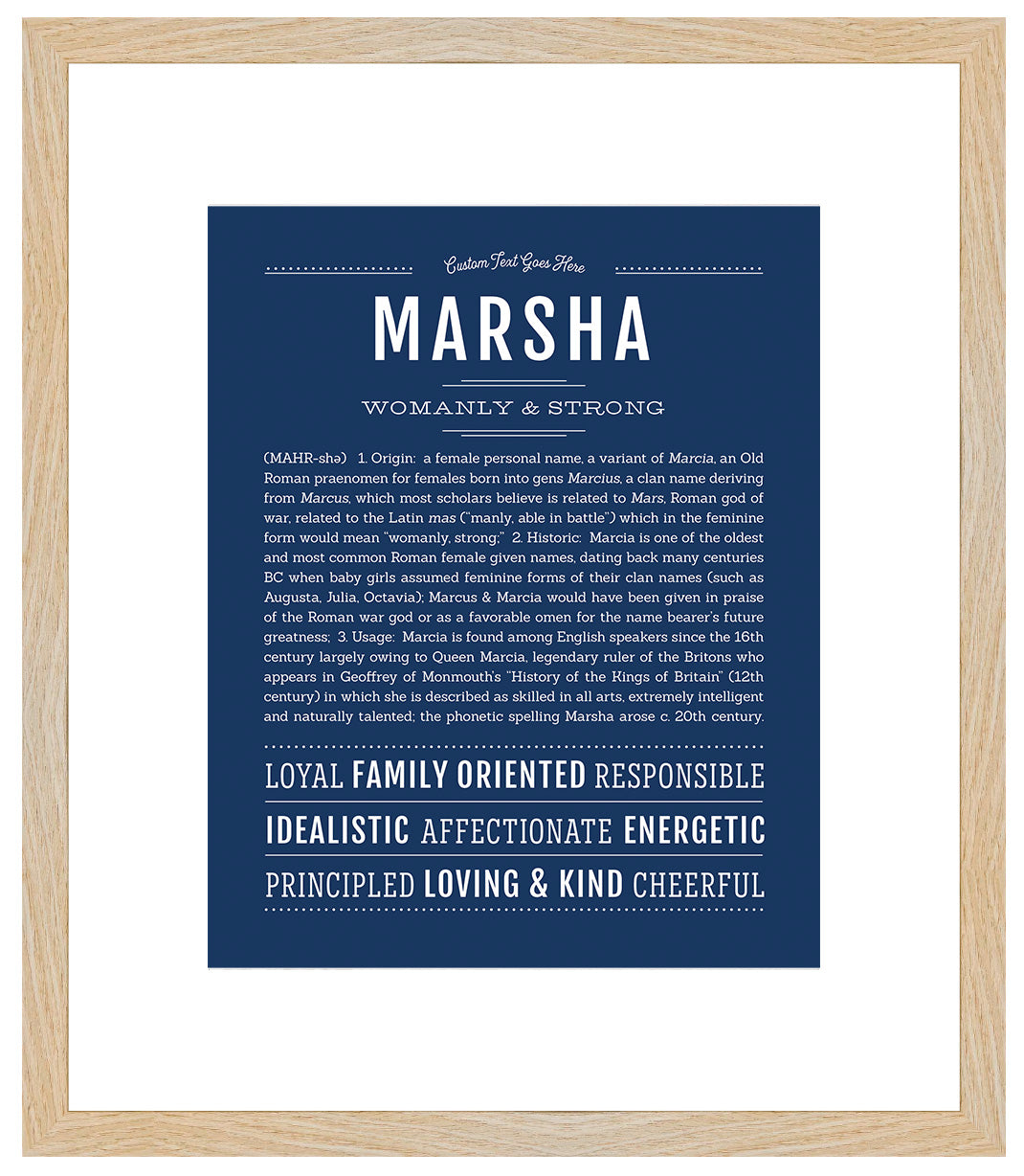 Marsha | Name Art Print