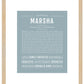 Marsha | Name Art Print