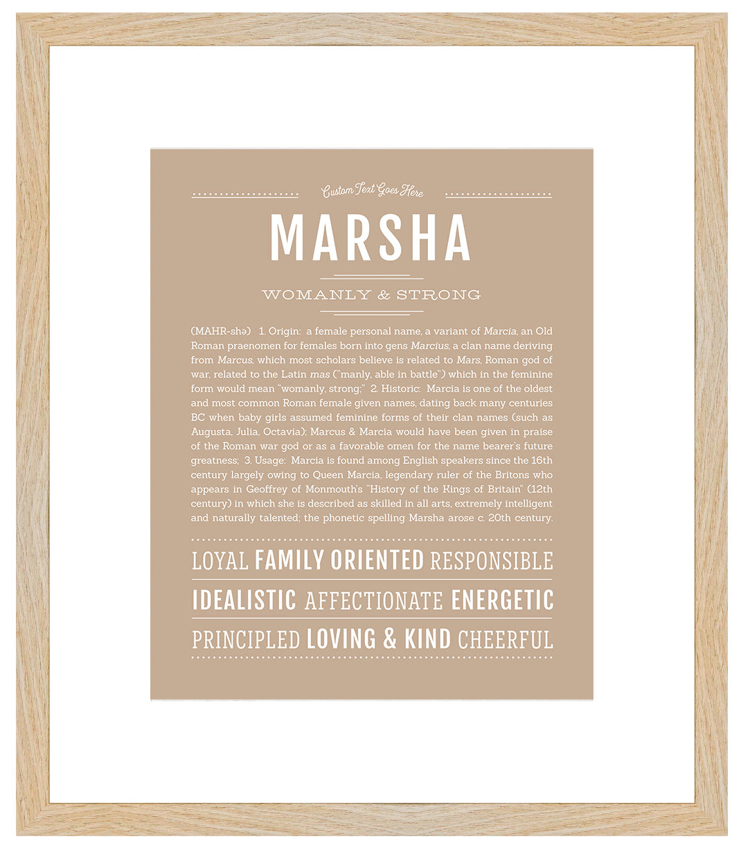 Marsha | Name Art Print