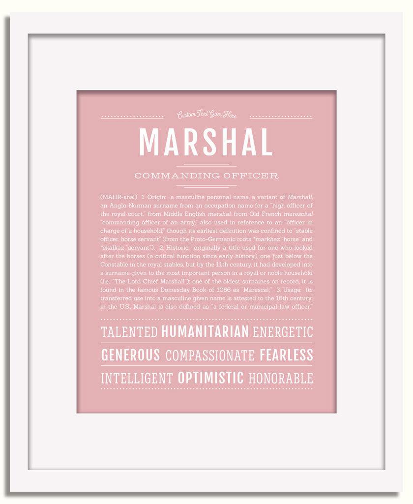 Frame Options | Dusty Rose | White Frame, Matted