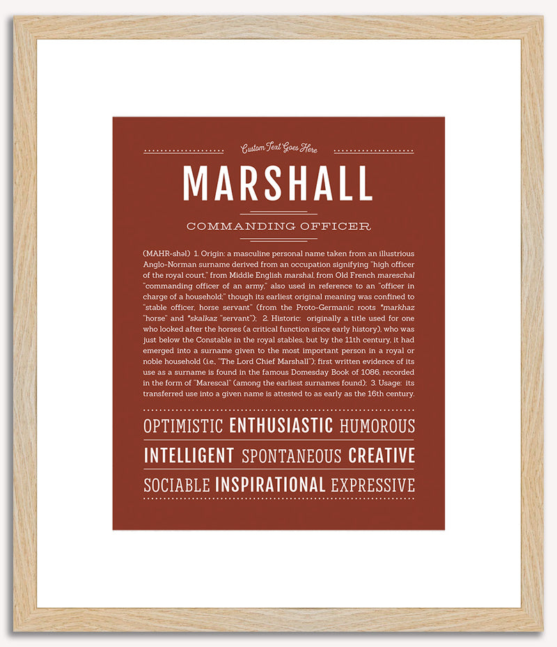 Marshall | Name Art Print