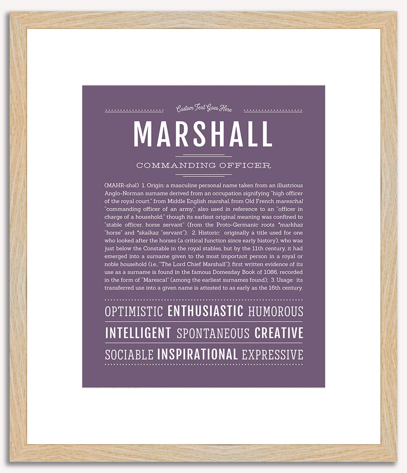 Marshall | Name Art Print