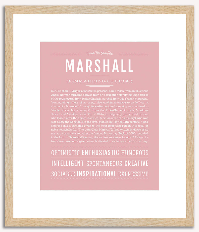 Marshall | Name Art Print