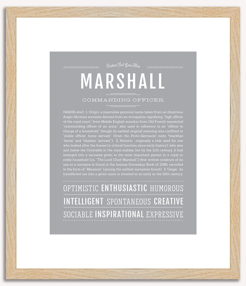 Marshall | Name Art Print