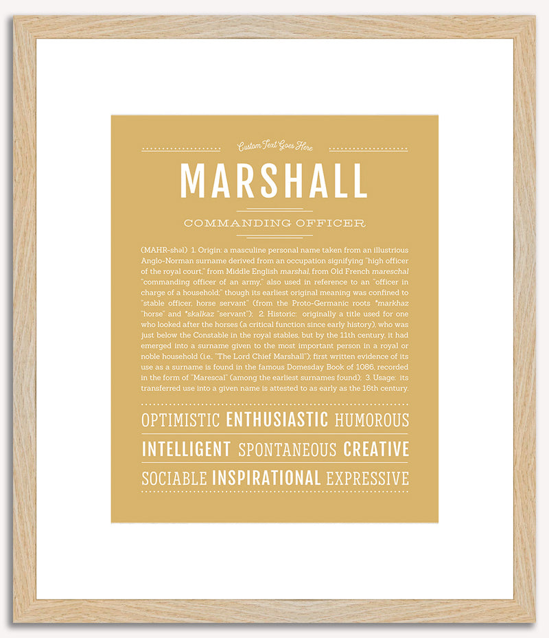 Marshall | Name Art Print