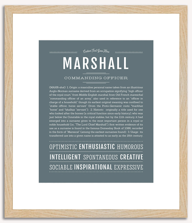 Marshall | Name Art Print