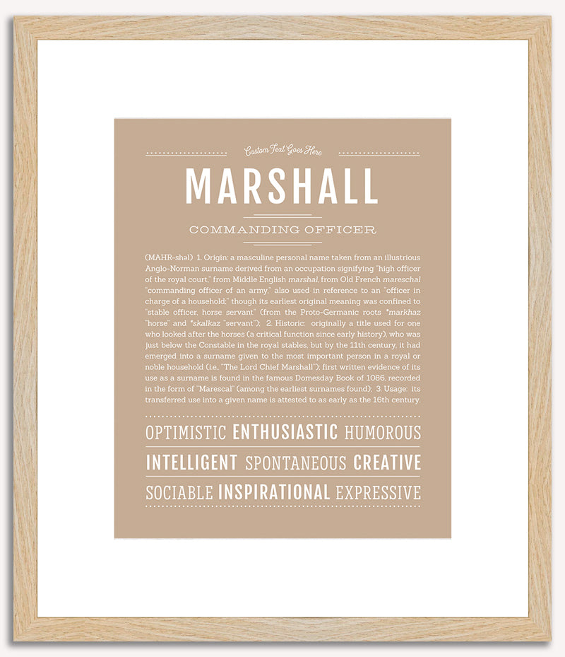 Marshall | Name Art Print