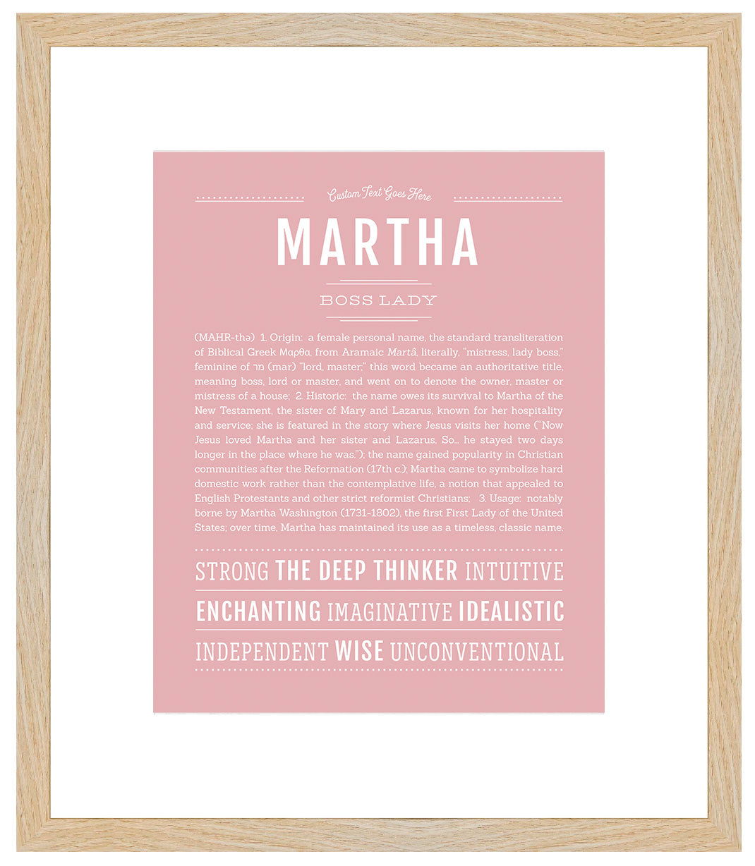 Martha | Name Art Print