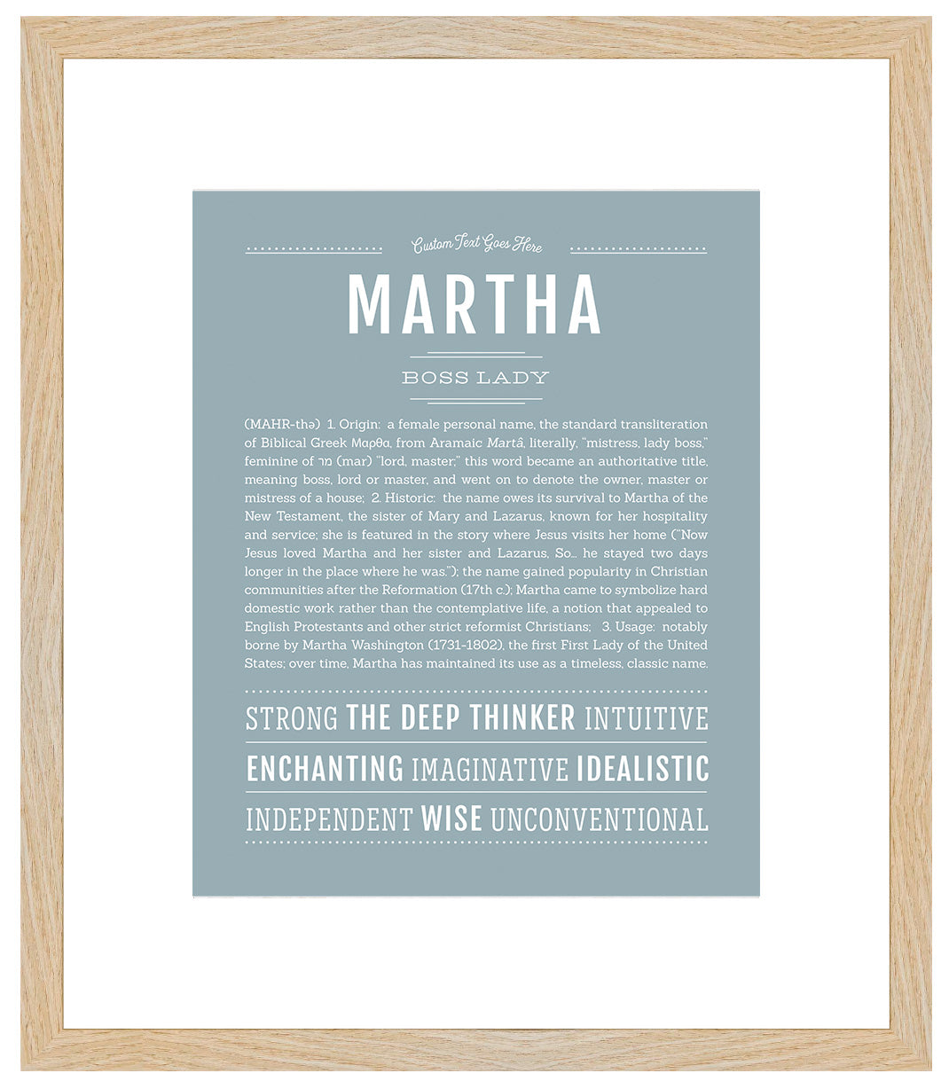 Martha | Name Art Print