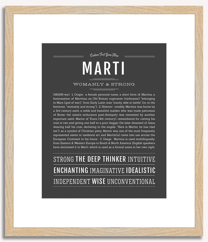 Marti | Name Art Print