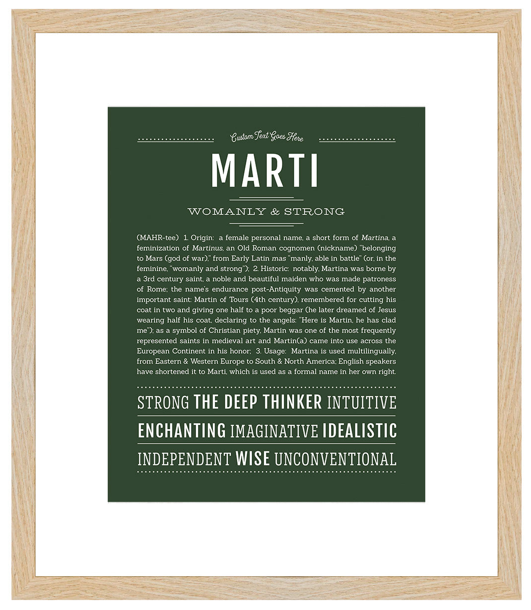 Marti | Name Art Print